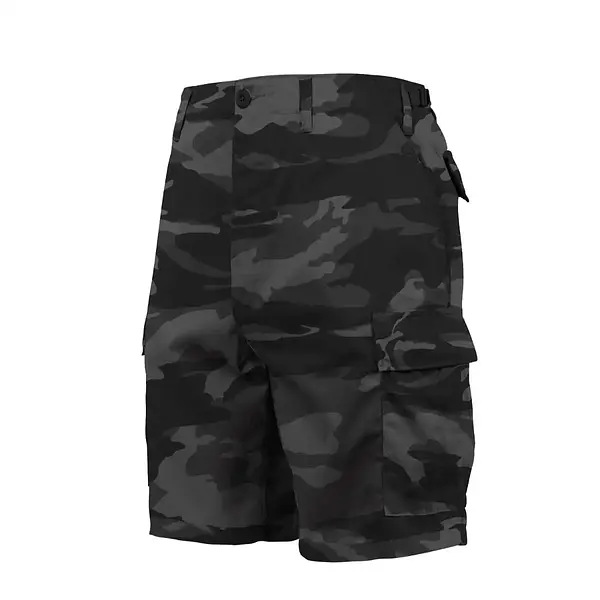 Black Camo BDU Shorts